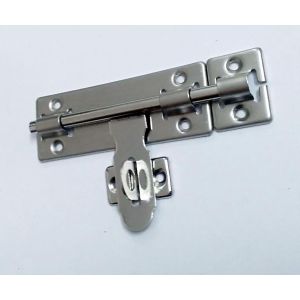 Stainless Steel Heavy Duty Sliding Barrel Bolt Latch - 6"/7"/12" Sizes - Secure Door Lock with Padlock Hasp