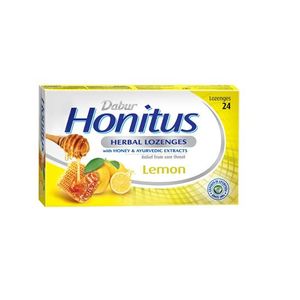 Dabur Honitus Herbal Lozenges – Lemon - 24 lozenges