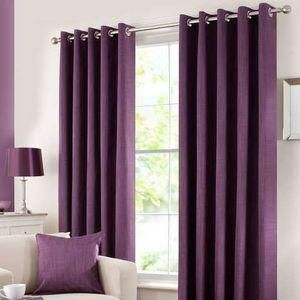  Purple Curtain (2Panels) + 1m FREE SHEER