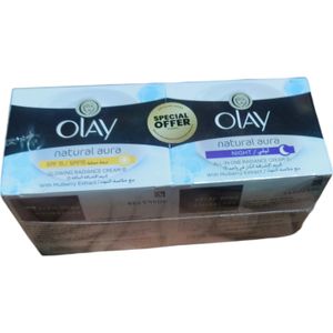 Olay Natural Aura Day + Night Creams cf