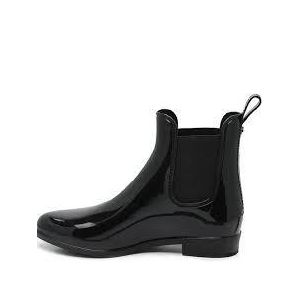 Black Shiney Rubber Gumboots 