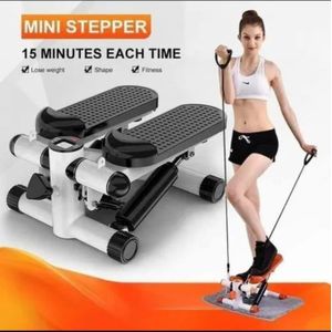 Compact Cardio Stepper with Resistance Bands – Total Body Workout Equipment