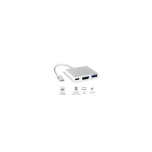 Type C To HDMI Adapter 3 In 1 With Type C,HDMI And USB 3.0 Port