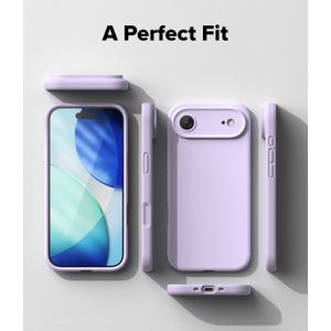 Soft Flexible Silicone Case for Apple iPhone 17 Air, Shockproof Anti-Scratch Slim TPU Protective Back Cover (Purple)