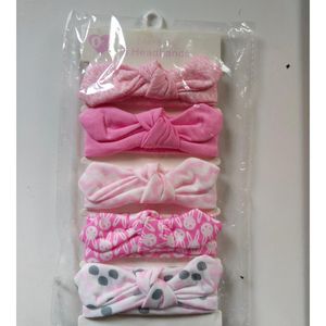 Fashion Boutique Soft Nylon Baby Headbands Set (5 Pieces)