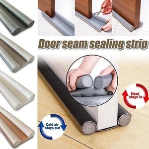 Door Draft Stopper Seal, Double Door Bottom Draft Excluder, Self-Adhesive Door Gap Sealing Strip, Windproof Dustproof Door Insulation Strip