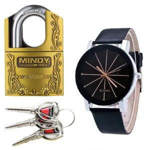 Mindy Padlock Anti-Bunglar Theft Top Security 40mm + Free Watch