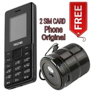 Tecno Best T301,Dual Sim Card Phone + Free Portable Bluetooth USB Speaker & FM Radio