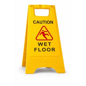 Made In China Foldable Caution Wet Floor Safety Sign – High Visibility Warning Board (Yellow)