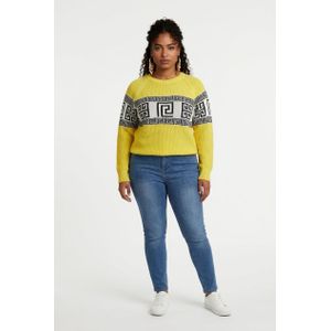 MULTICOLORED RELAXED-FIT PULLOVER SWEATER