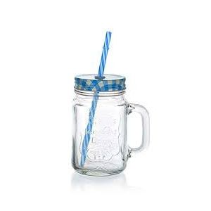 8.2x8mm Reusable Clear Glass Straws Set for Smoothie Milkshakes