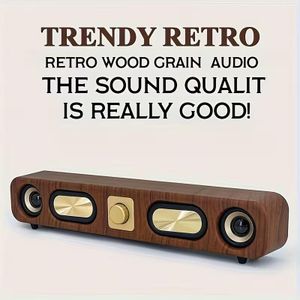 Creative Wireless Speaker  Outdoor, Retro-Style, Home Desktop Audio System (Bluetooth)