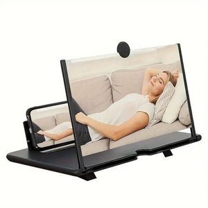 Telescopic Screen Magnifier - 3D Viewing Enlarger & Phone Stand