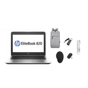 HP Laptop 512GB SSD 8GB RAM 12.5'' Display  EliteBook 820 G3 Refurbished  Core i5-6th Gen Laptop,Bluetooth, Webcam, Windows 11 PRO Activated, Office & Basic Software Installed + Free Bag + Charger + Wireless Mouse,Mousepad + Extension
