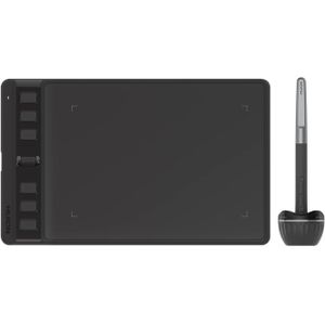 Inspiroy 2 Small Drawing Tablet, Digital Art Tablet with Scroll Wheel, 6 Hot Keys, Battery-Free Stylus, Pink Graphics Tablet for Drawing, Design, Writing, Work with PC, Mac & Android