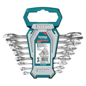TOTAL THT102386 Double open end  spanner set Size:6-22mm