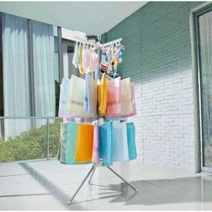 Laundry 170cm high 3 layer metallic versatile space saving laundry dryer stand