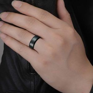 Men Ring, Ring Size:6 -13- Black