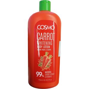 Cosmo Carrot Brightening BODY LOTION 99% Natural Carrot Extract Vitamin E MOISTURIZING SOFTENING SMOOTHING cf