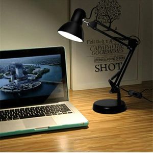 Adjustable Desk Lamp E27 Clamp On Architect Style Study Reading Office Table Light