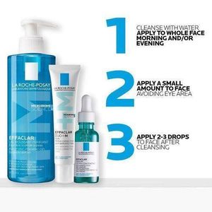 Combo La Roche-Posay Breakout-Fighting Set (High Strength): Effaclar Cleanser + Serum + Corrective Care