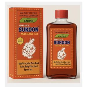 Organic 	Sukoon Massage Oil (Kalonji Based       100ml    