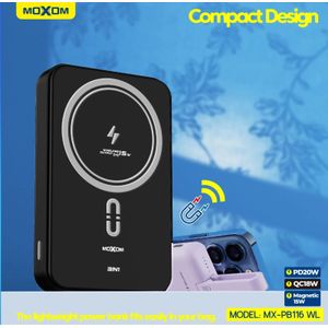 MOXOM MAGNETIC WIRELESS PORTABLE POWERBANK