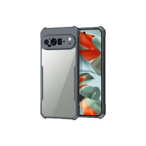 Xundo  Magnetic anti yellowing hard clear acrylic case with black  edges for google pixel 9 pro xl