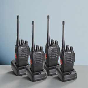 Baofeng  BF-888S Portable Quality Ensured Long Range Security Walkie Talkie Radio Calls- 4 Pieces