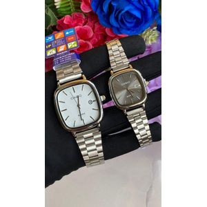 Casio Japan Couple Casio Classic Square Quartz Watch - Japan Lithium Battery Powered, Unisex, Date Display, Water Resistant (CR2025/CR2032)