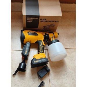 Dewalt Powerful 48v cordless spray gun 1000ml tank 2 batteries