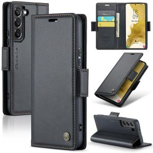 Samsung Galaxy S22 Retro PU Leather Wallet Case with RFID Blocking Card Holder