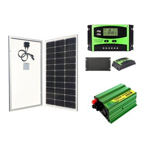 Solarmax  80 W Solar Panel 80W Monocrystalline All Weather Solar Panel+ Free 10A Solar Charge Controller + Free 300W Solar Power Inverter   DC To AC Solar Inverter