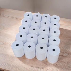 Non-Fading Quality 20 Pieces 80mm By 80mm By 13mm Thermal Paper Rolls Thermal Rolls