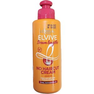 L'Oréal ELVIVE NO HAIRCUT CREAM Leave-In HELPS REDUCE SPLIT-ENDS REDUCES BREAKAGE Long Damaged Hair cf