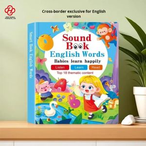 Interactive Early Learning Sound Book for Toddlers - 10-Button Audio Board Book for Language Development - Educational "Listen, Learn, and Read" Musical Book - Sensory Electronic Toy for Preschoolers