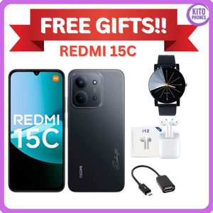 XIAOMI Redmi 15c, 6.9", 4GB RAM + 128GB (Dual SIM), 6000mAh + FREE GIFTS(EARPODS+ SMARTWATCH +POWERBANK)