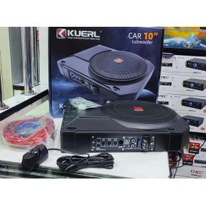 KUERL 800W 10" Under-Seat Car Subwoofer Amplifier.K-P10APR Slim Design. Powere/Active Audio Sub. Bass Only
