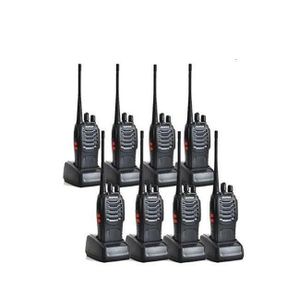 Baofeng BF-888S Rechargeable Battery 3-5Kms Range 16 Channels Hand Held Portable 2-Way Communication Walkie Talkie Radio Calls-8 Pieces