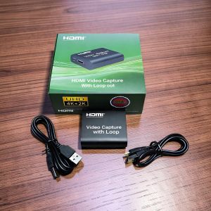 High Definition Smooth Video Recording Device for Live Stream HDMI Video Capture Card with Loop Out 