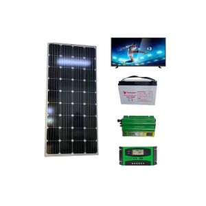 Sunlight Solar 150 W Solar Panel +100Ah Solar Battery +600W Solar Power Inverter +20A Solar Charge Controller +25" TV