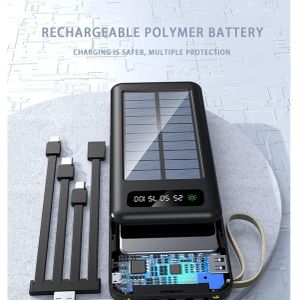 AMI AM-26 Solar Power Bank 20000mAh Portable Fast Charging Charger with Dual USB Output