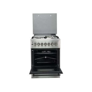 Roch 60x60 3 gas +1 Electric Hotplate standing Cooker with rapid hotplate and Auto Ignition-Silver 