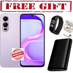 Itel City 200, 6.75", 6GB RAM + 128GB, 5200mAh (Dual Sim)- COMES WITH FREE    LED WATCH , POWERBANK AND AIRPODS FOR YOU  purple
