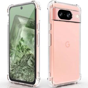Google Pixel 8 Crystal Clear Case – Anti-Yellow, Slim Fit, Shockproof Transparent Protective Cover