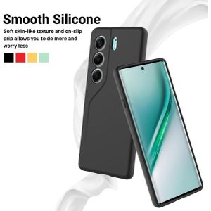 Soft Silicone Back Cover for Infinix Hot 9 - Black, anti-fingerprint, anti-scratch, durable silicone case
