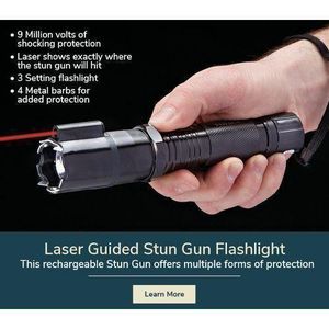 3-in-1 Rechargeable Home Security  Electric  Torch