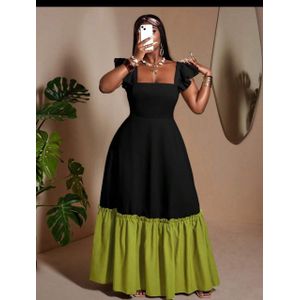 2 colours maxi dress