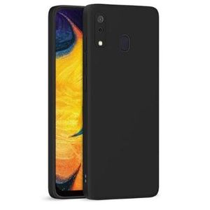 Soft Silicone Back Cover for Samsung Galaxy A30 - Black, anti-fingerprint, anti-scratch, durable silicone case