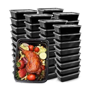 915 Generation 100 Pieces Small Plastic Containers with Lids, 25Ml